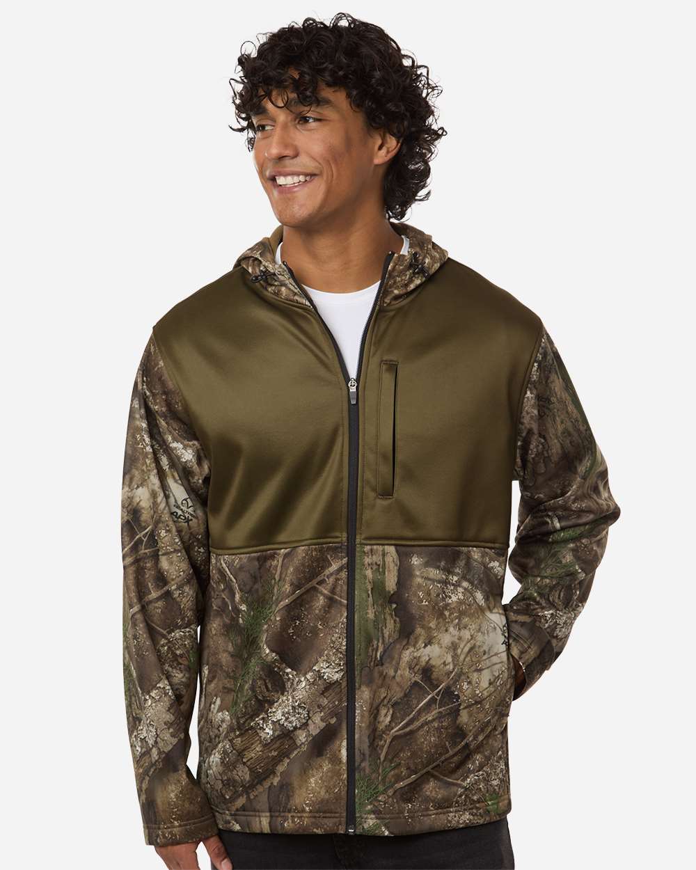 RealTree RT5204 - Unisex Realtree® Performance Colorblocked Full-Zip Hooded Sweatshirt