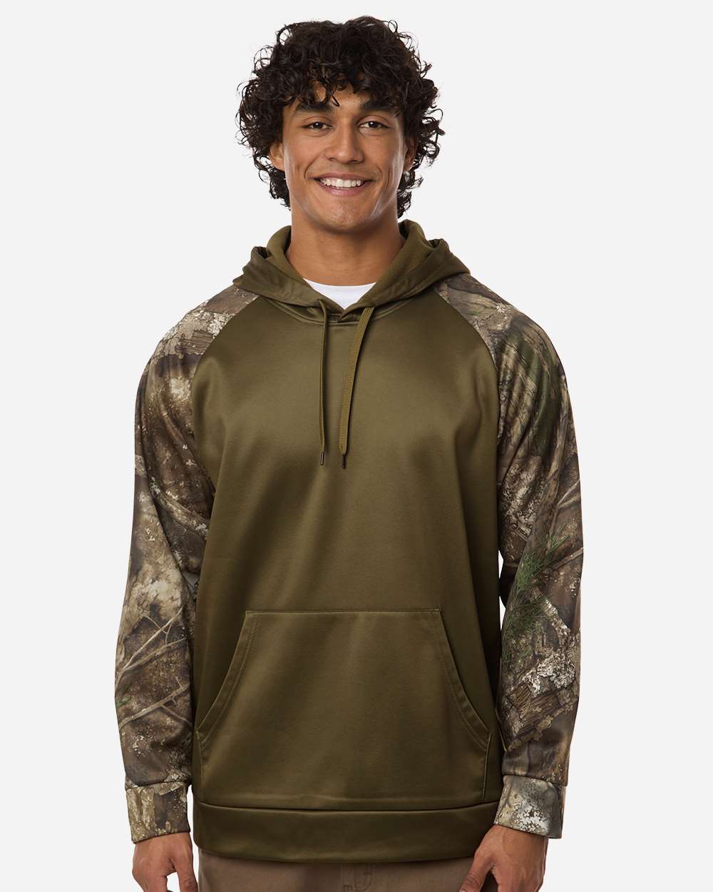 RealTree RT5305 - Unisex Realtree® Performance Colorblocked Hooded Sweatshirt